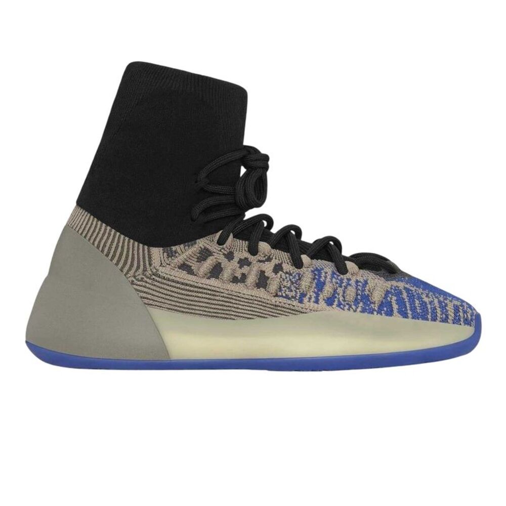 Yeezy Mens Yeezy Knitted High-top High Top Trainers / Slate/Azure
